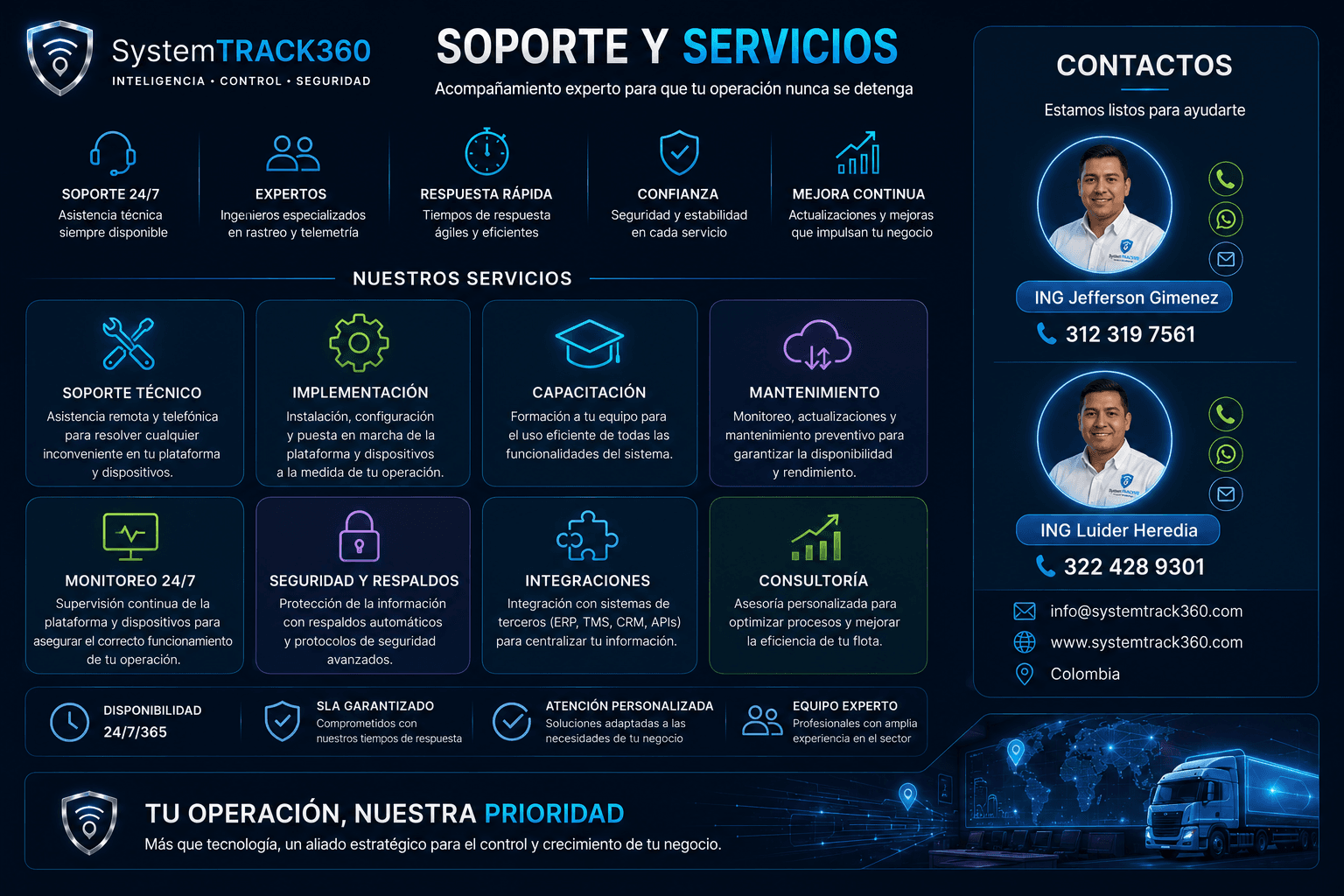 Acompañamiento en cada kilómetro